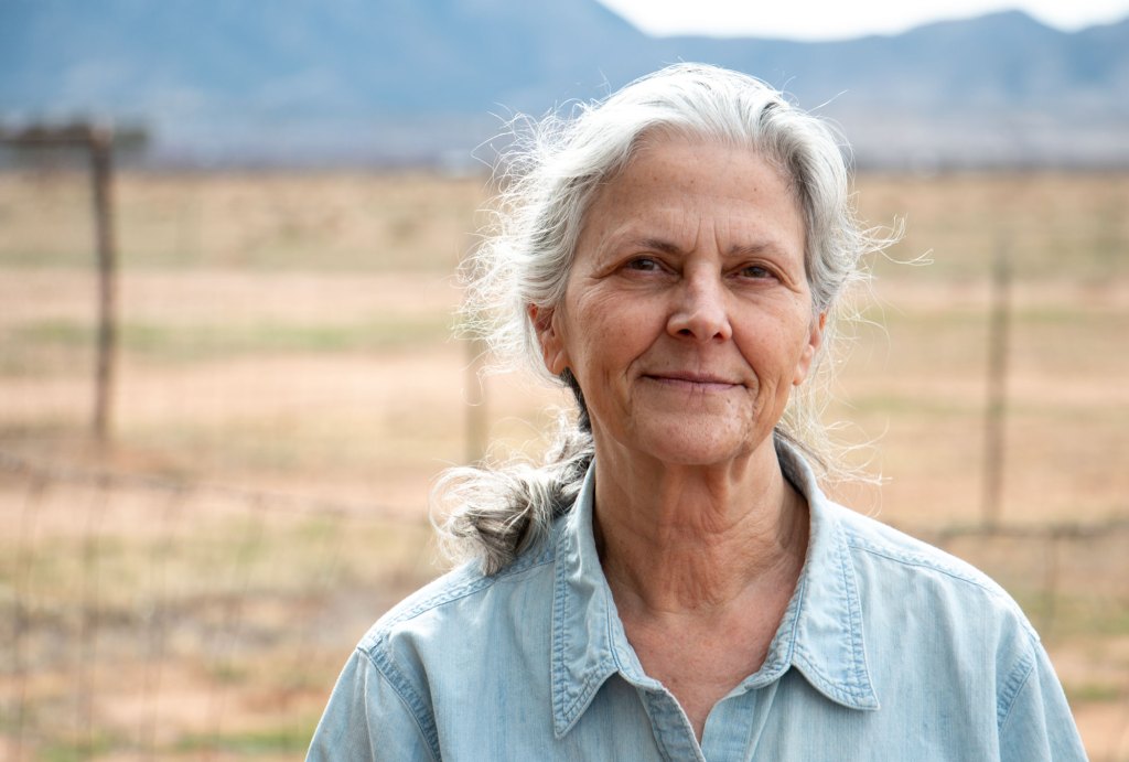 Cheryl Knott, a former member of the Arizona Water Defenders, lives in Sunsites, Ariz., near the border between the Douglas and Wilcox groundwater basins. She has helped advocate for further groundwater regulation in both basins. Photo by Brendon Derr | AZCIR