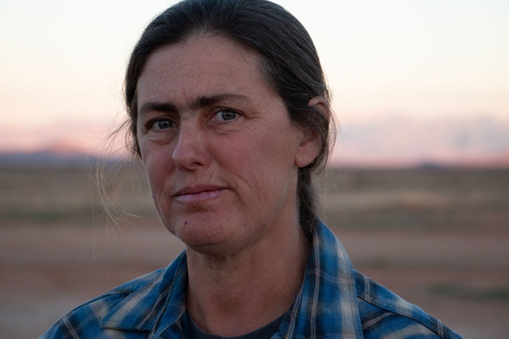 Anastasia Rabin, a resident living in Arizona's Douglas basin, said she's watched farmland development continue next to her property despite a ban placed on the basin in August 2022. Photo by Brendon Derr | AZCIR
